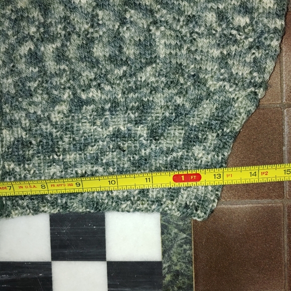 Sweater Vest Hand Knit Cropped V Neck Ribbed Vintage Styling Price is Firm - Picture 12 of 13